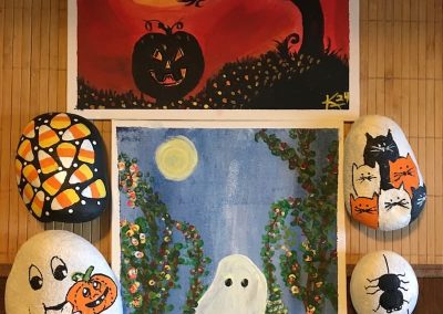 OK Falls Legion paint party projects for halloween