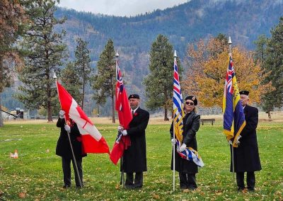 remembrance day flag bearers OK Falls Legion