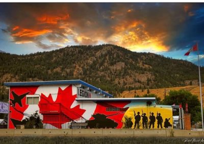 OK Falls Legion Branch at sunset