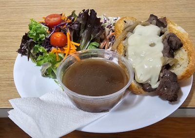 OK Falls Legion beef on a bun