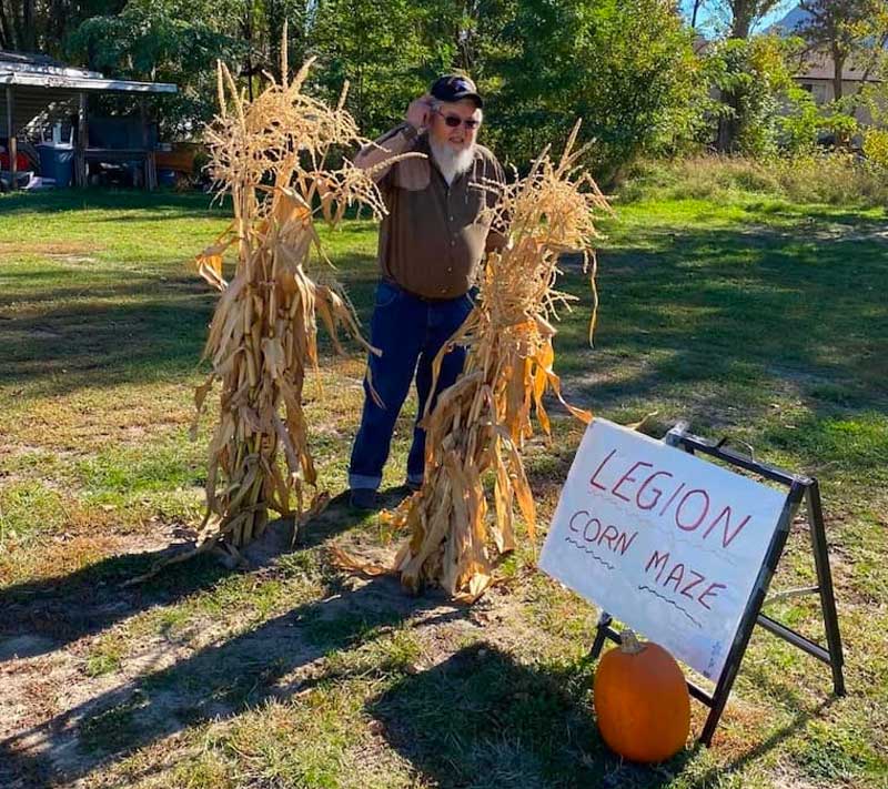 OK-Falls-Legion-setting-up-the-corn-maze - okfallslegion