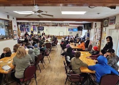 Candlelight school visiting the Legion